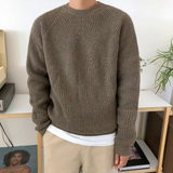 Grant – Pull en coton tricoté à coupe décontractée pour hommes