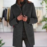 Manteau d'automne élégant pour femme à poches