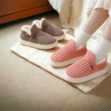 Chaussons Fourrés Antidérapants Confort Chaud Maison