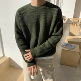 Grant – Pull en coton tricoté à coupe décontractée pour hommes