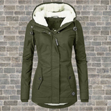 Manteau d'hiver femme à capuche pour la pluie