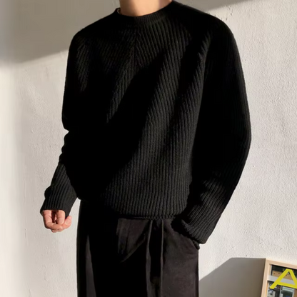 Grant – Pull en coton tricoté à coupe décontractée pour hommes