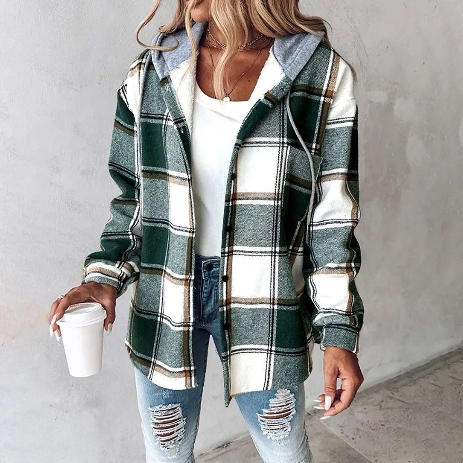 Veste femme à capuche avec poches devant
