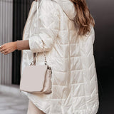 Veste femme à capuche avec fermeture zippée