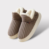 Chaussons Fourrés Antidérapants Confort Chaud Maison