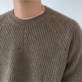 Grant – Pull en coton tricoté à coupe décontractée pour hommes
