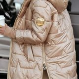 Veste femme à capuche en coton mélangé