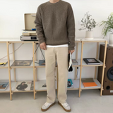 Grant – Pull en coton tricoté à coupe décontractée pour hommes