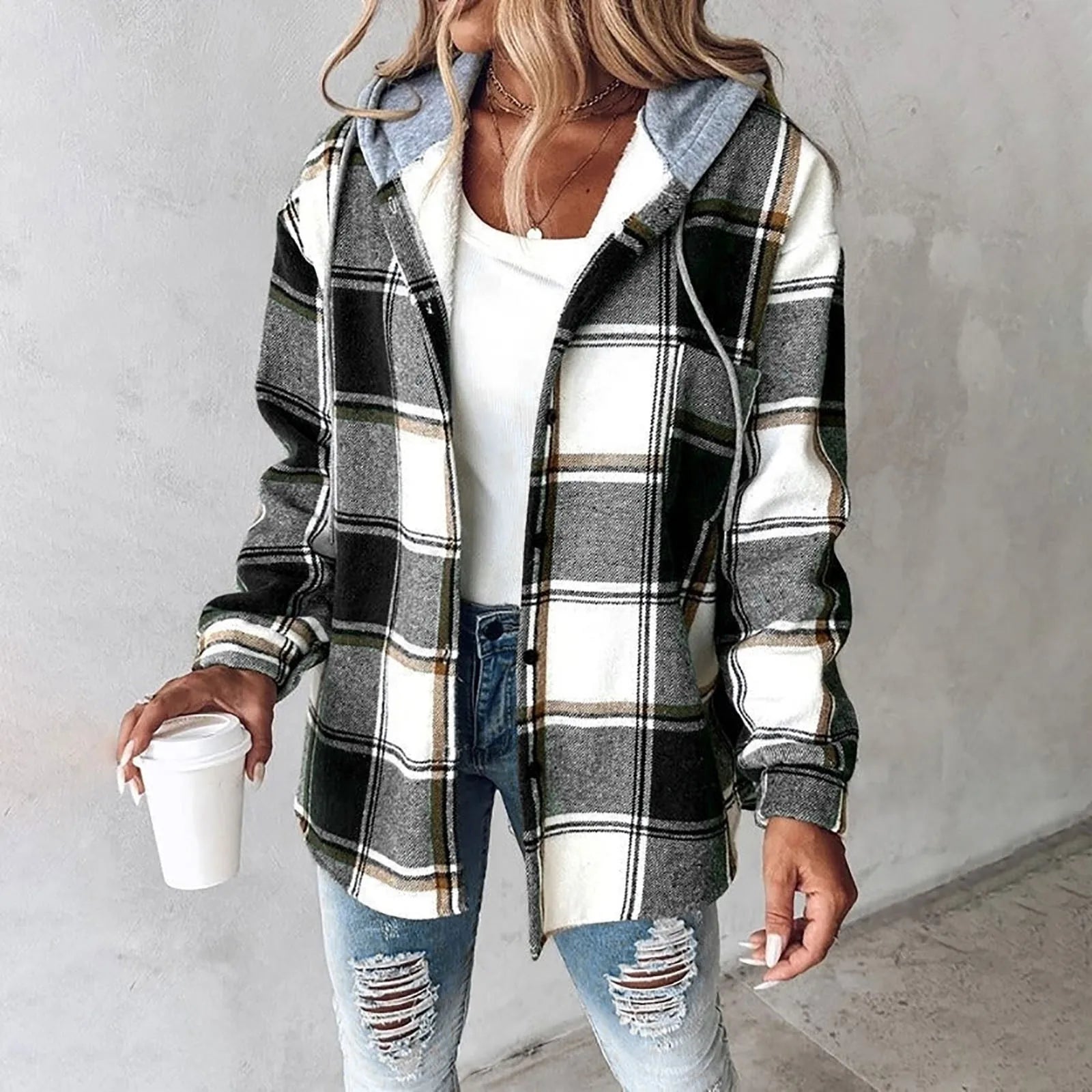 Veste femme à capuche avec poches devant