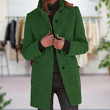 Manteau d'automne élégant pour femme à poches