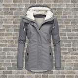 Manteau d'hiver femme à capuche pour la pluie
