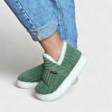Chaussons Fourrés Antidérapants Confort Chaud Maison