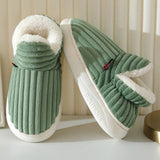 Chaussons Fourrés Antidérapants Confort Chaud Maison