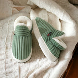 Chaussons Fourrés Antidérapants Confort Chaud Maison