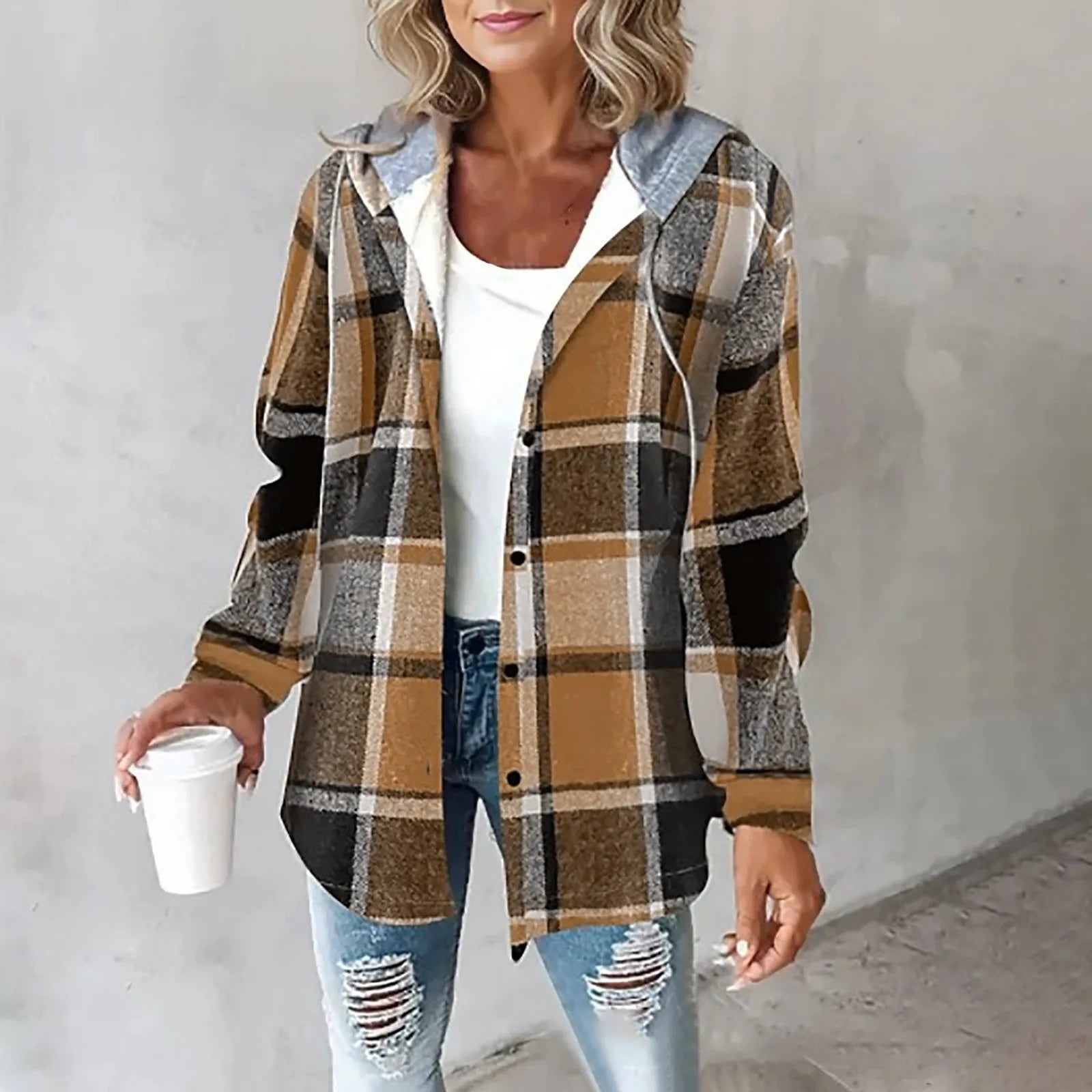Veste femme à capuche avec poches devant