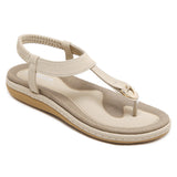 Sandales classiques ergonomiques pour femme, pieds larges
