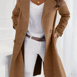 Manteau d'hiver en laine structuré pour femme