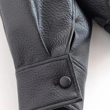 Veste femme en simili cuir à col montant