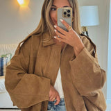 Blouson bomber femme en suédine à col