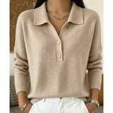 Pull Automne Léger Marron Femme