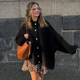 Cardigan Femme Boutonné Chic Oversize
