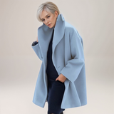 Manteau femme oversize col châle sans fermeture