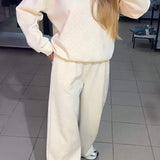 Ensemble Jogging Paillettes Coupe Ample Sweat Pantalon Style Tendance