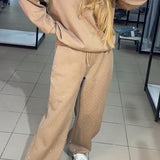 Ensemble Jogging Paillettes Coupe Ample Sweat Pantalon Style Tendance