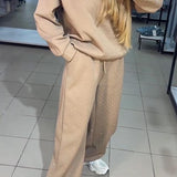 Ensemble Jogging Paillettes Coupe Ample Sweat Pantalon Style Tendance