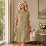 Robe Élégante Bleue Marine Femme