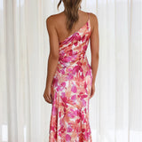 Robe Midi Femme Fleurie Bustier Sans Bretelles