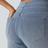 Jean Évasé Taille Haute Confort Extensible Moderne