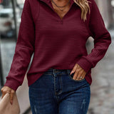 Pull Zip Col Montant Maille Fine Confort Quotidien Chic