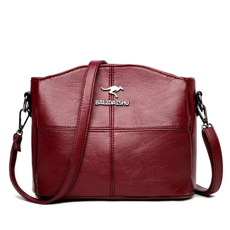 Sac bandoulière femme en cuir vegan à bandoulière amovible