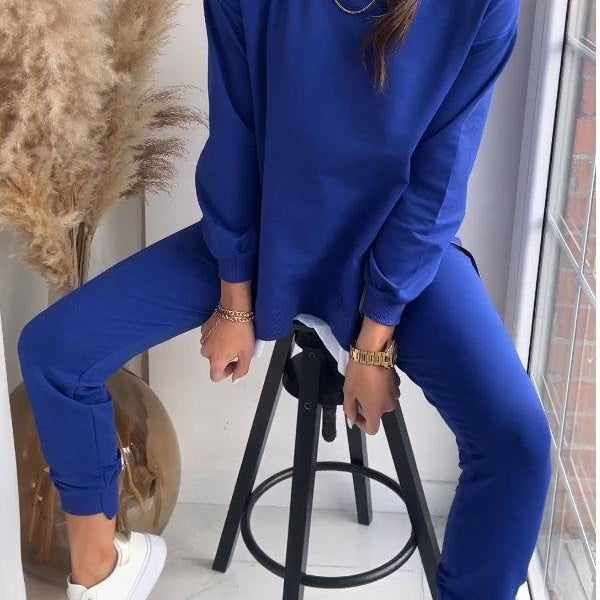 Ensemble Jogging Oversize Superposé Sweat Pantalon Style Casual Moderne