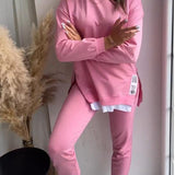Ensemble Jogging Oversize Superposé Sweat Pantalon Style Casual Moderne