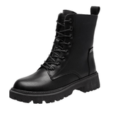 Bottines Montantes Fourrées à Lacets