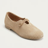 Mocassins femme aspect daim à semelle rembourrée