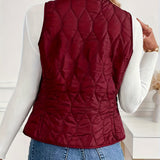 Gabrielle | Gilet Sans Manches Matelassé & Style Bomber
