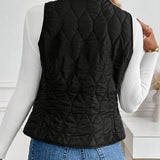 Gabrielle | Gilet Sans Manches Matelassé & Style Bomber