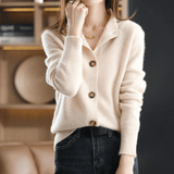 Cardigan Femme Boutonné Maille Douce – Élégance Intemporelle