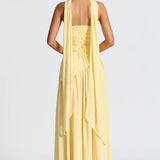 Robe Femme Longue Bustier Fendue Élégante