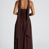 Robe Femme Longue Bustier Fendue Élégante