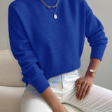 Pull Automne Léger Blanc Femme
