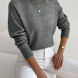 Pull Automne Léger Blanc Femme