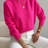 Pull Automne Léger Blanc Femme