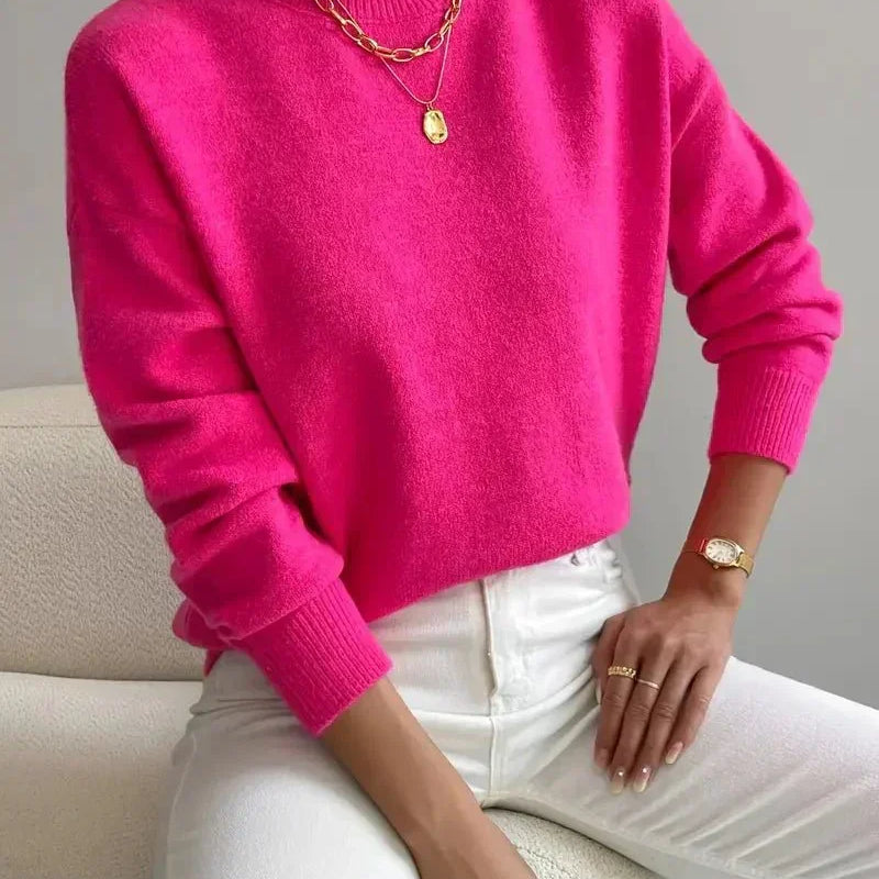 Pull Automne Léger Blanc Femme