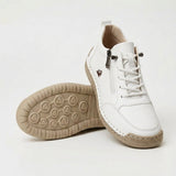 Baskets femme à lacets et zip latéral