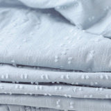Robe Courte Coton Texturé Col V Confort Léger
