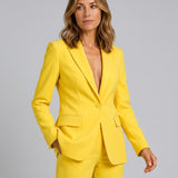 Ensemble femme blazer ajusté et pantalon large